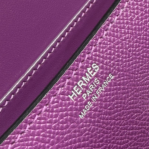 HM Constance Elan 24 Midnight Purple Epsom Silver Hardware 237345