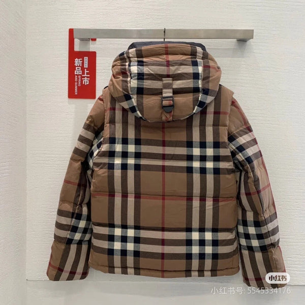 Bur 25 Down Jackets Brown Cotton 291393