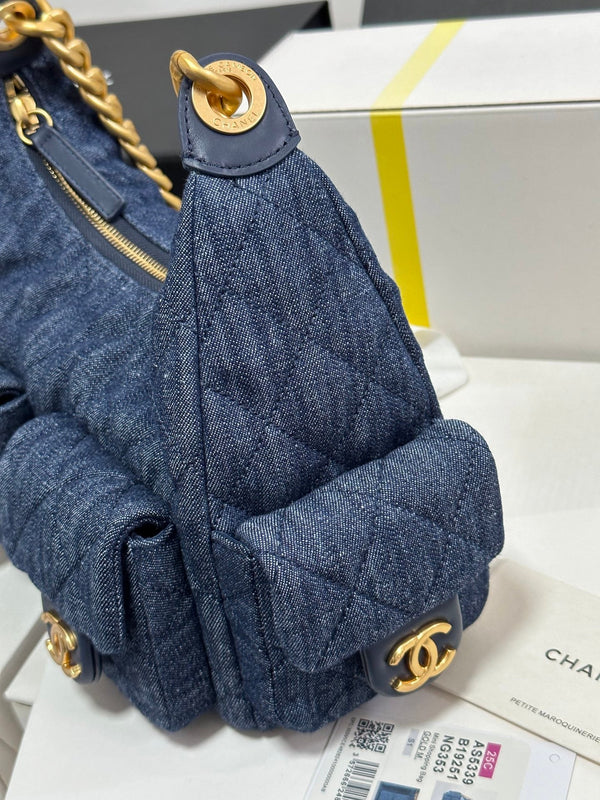 CC 25C Hobo 31cm Space Demin Gold Hardware 243575