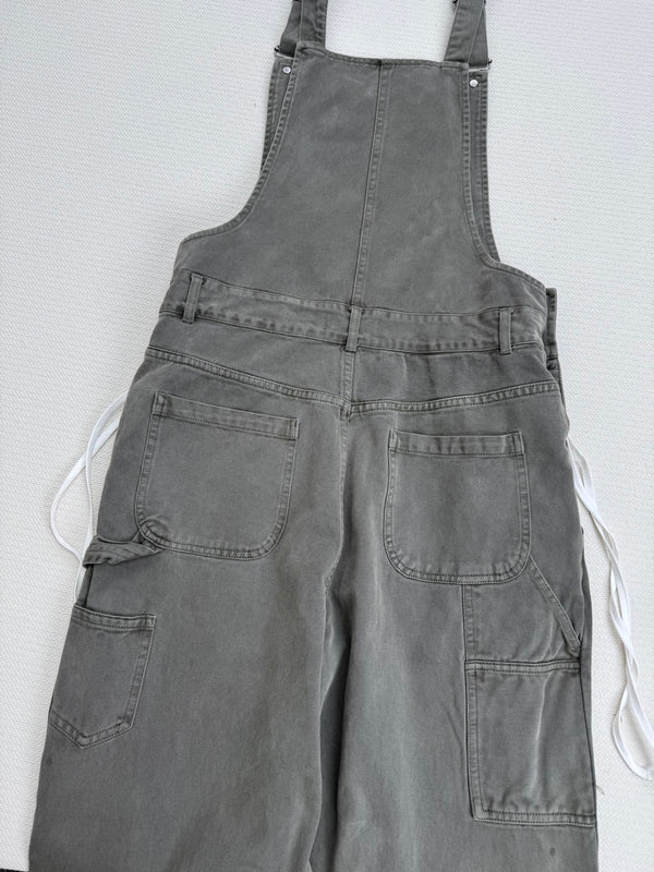 Miu Miu 25 Overalls Gray Green Cotton