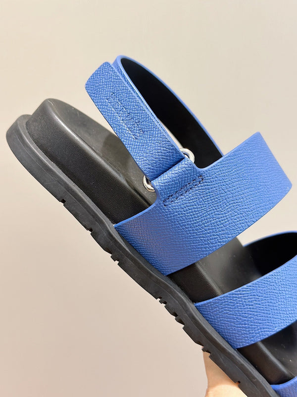 HM GENIUS SANDAL COBALT CALFSKIN