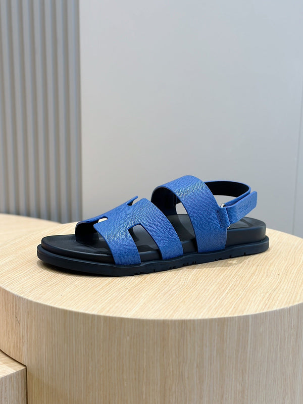 HM GENIUS SANDAL COBALT CALFSKIN