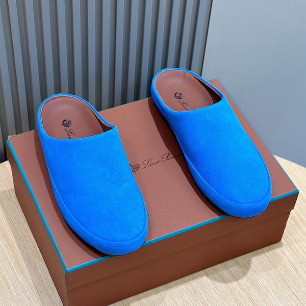 LP TOMORI SABOT MULES LAPIS SUEDE