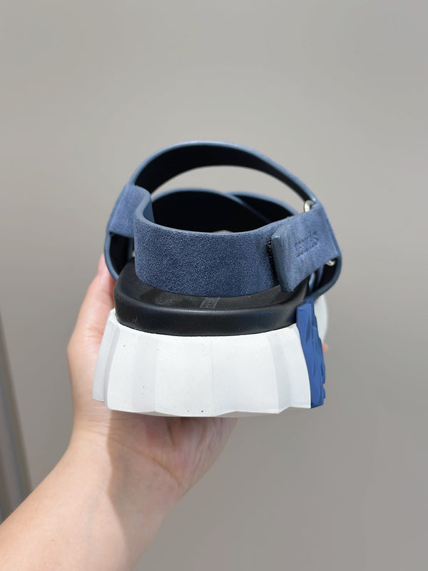 SANDALO HM ELECTRIC AEGEAN IN CAMOSCIO E VITELLO