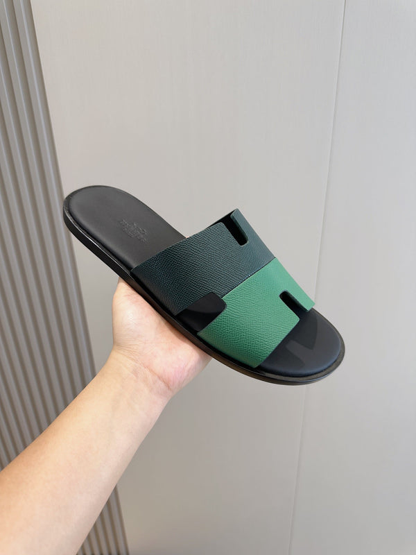 SANDALO HM IZMIR IN DENIM E PELLE DI VITELLO COLOR OCEANO