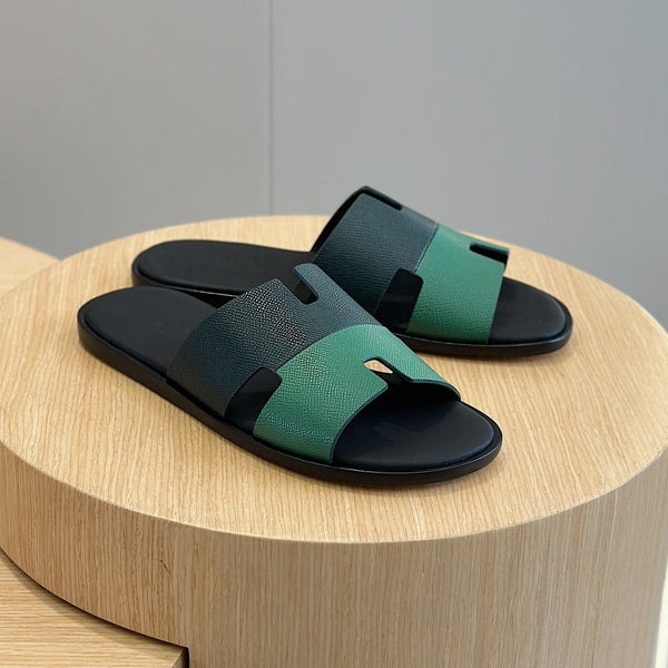 SANDALO HM IZMIR IN DENIM E PELLE DI VITELLO COLOR OCEANO