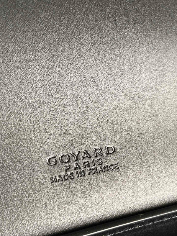 DUCHESSE MARIE-CAROLINE BAG 25 IN BLACK GOYARDINE CANVAS AND SMOOTH CALFSKIN