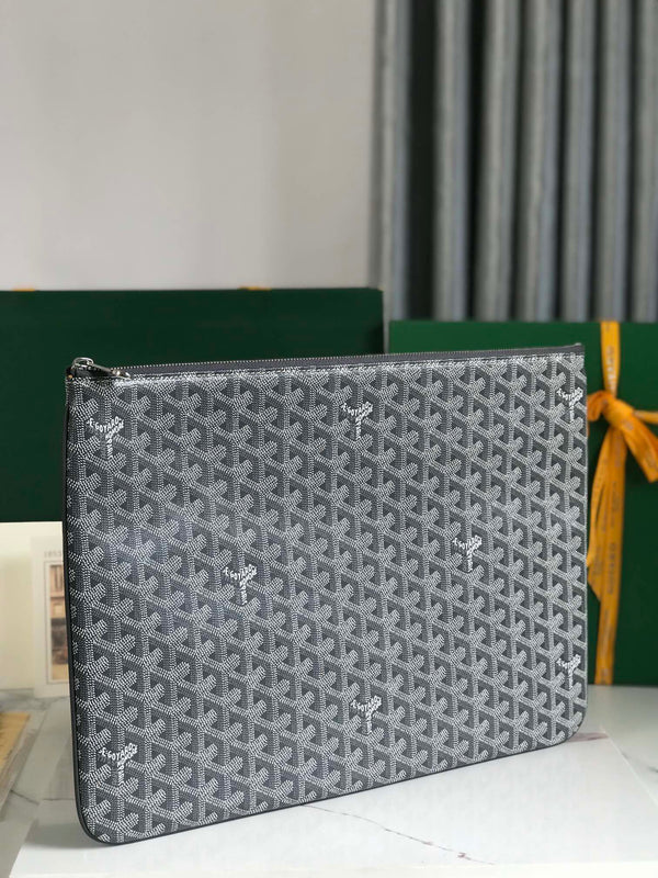 SÉNAT MGM POUCH 40 IN GREY GOYARDINE CANVAS