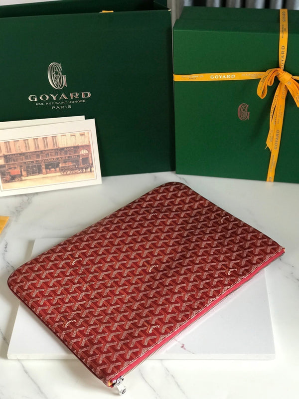 SÉNAT MGM POUCH 40 IN MONZA RED GOYARDINE CANVAS