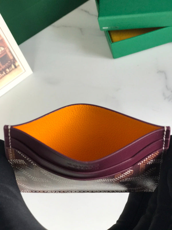 Goya Saint-Sulpice Card Wallet 11cm Burgundy Canvas