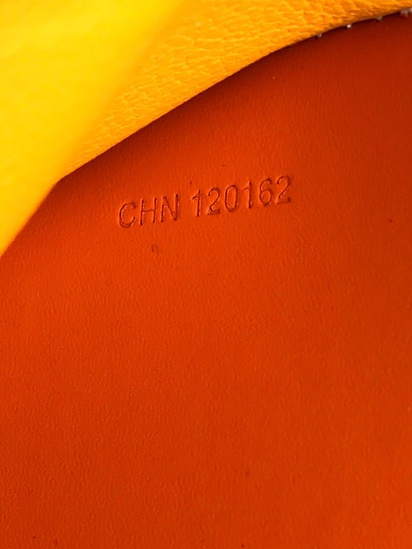 Goyard Saint-Pierre Card Wallet 11cm Orange Canvas