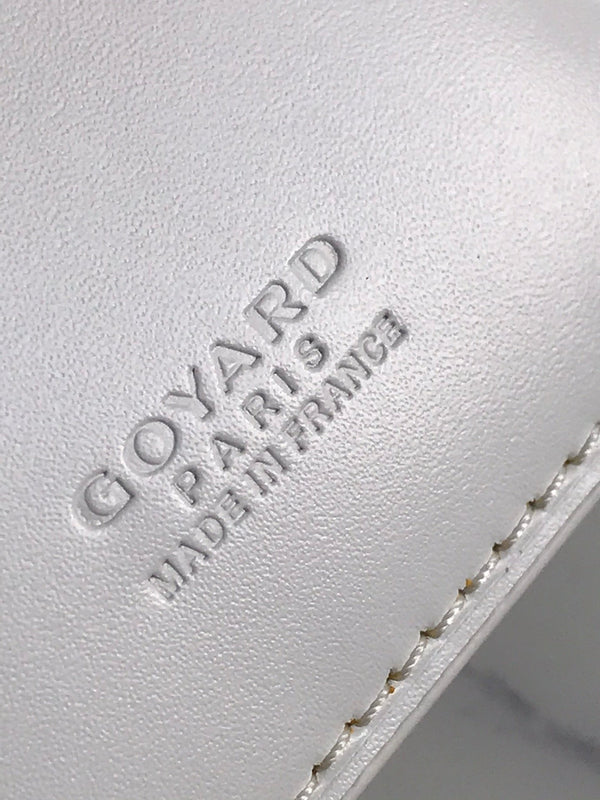 Goyard Saint-Pierre Card Wallet 11cm White Canvas