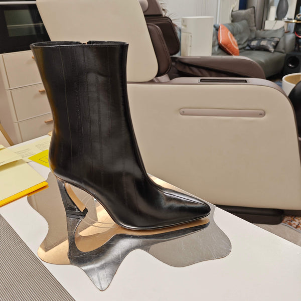 Fendi 25ss High-Heeled Boots Back Sheepskin 502714