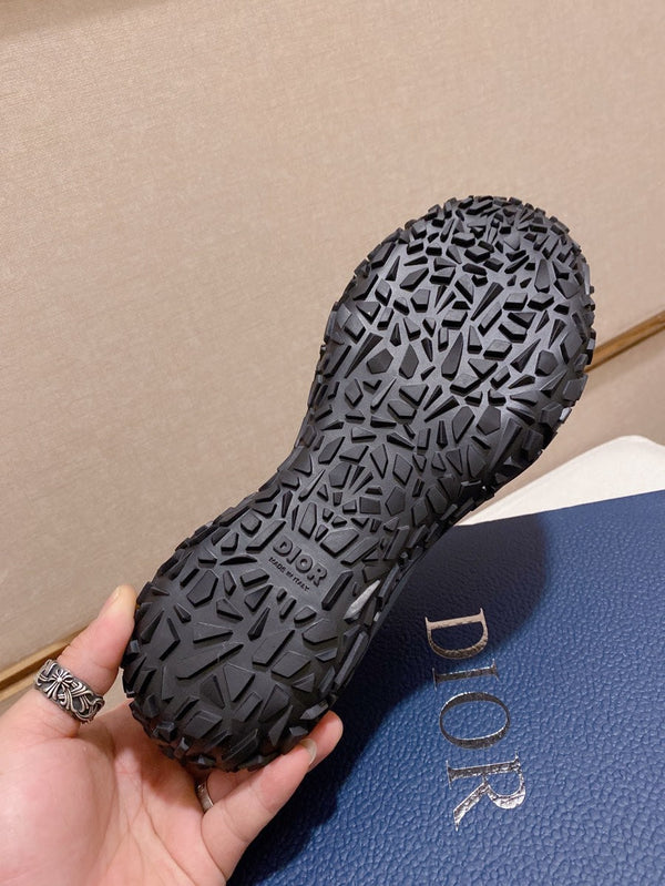 CD B28 LOW SHOES BLACK AND BEIGE JACQUARD