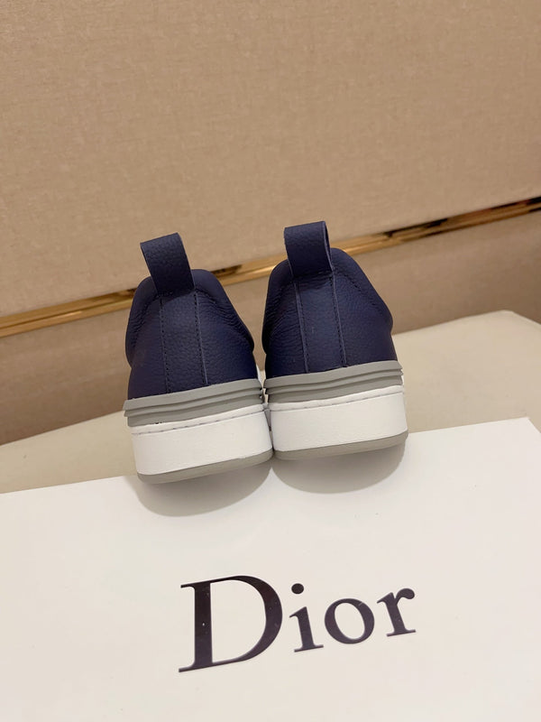 CD SOLAR SLIP-ON NAVY AND IVORY JACQUARD