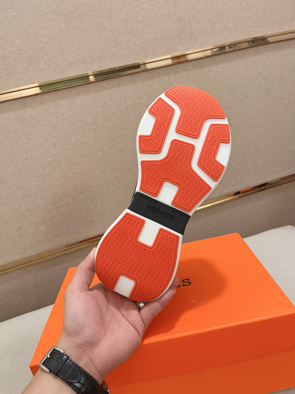 HM HUGO SNEAKER NAVY WEAVE AND SUEDE