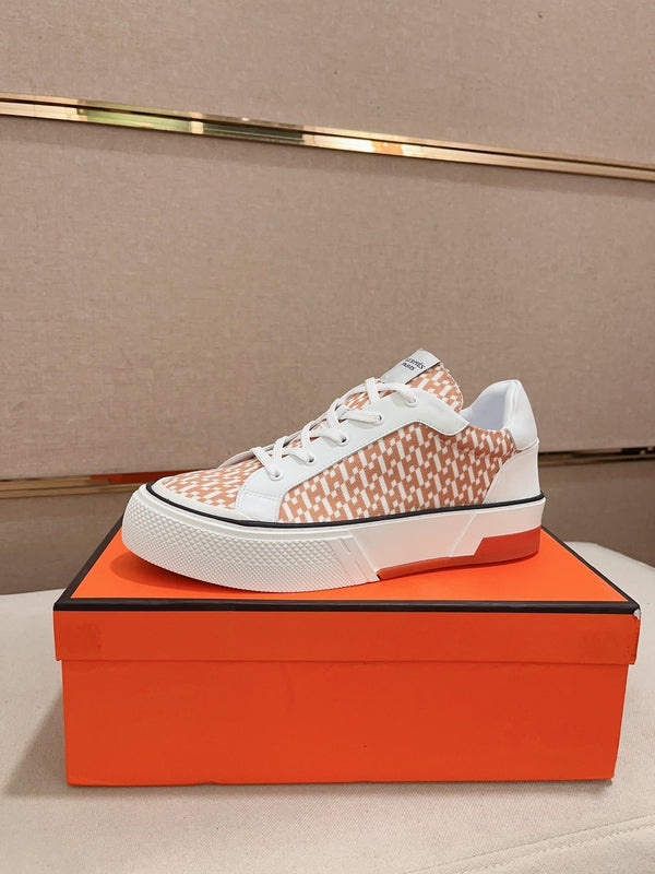 HM DAY SNEAKER WHITE AND CARROT FABRIC