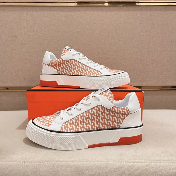 HM DAY SNEAKER WHITE AND CARROT FABRIC