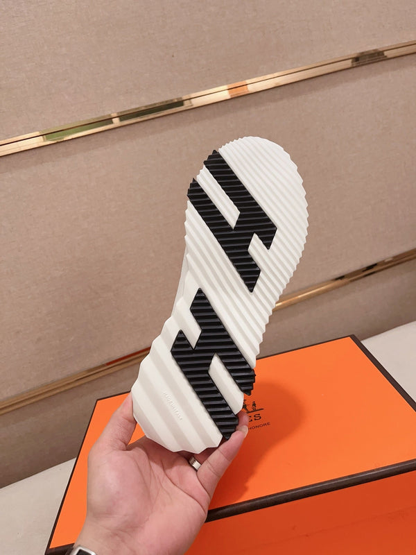 SNEAKER HM BOUNCING IN PELLE DI VITELLO BIANCA