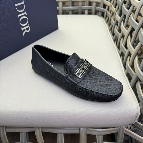 CD CODE LOAFER BLACK GRAINED CALFSKIN
