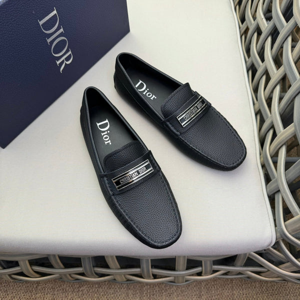 CD CODE LOAFER BLACK GRAINED CALFSKIN