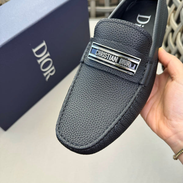 CD CODE LOAFER BLACK GRAINED CALFSKIN