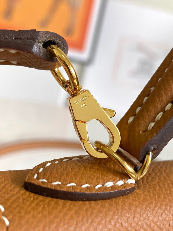 HM Mini Kelly 19cm Gold Epsom Gold Hardware