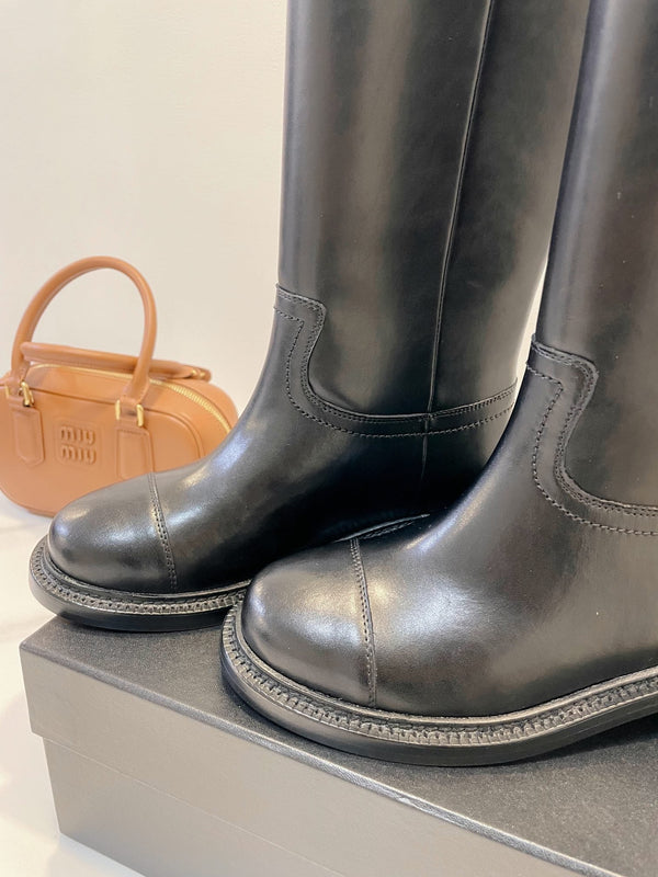 CC High Boots Black Cowhide 944732