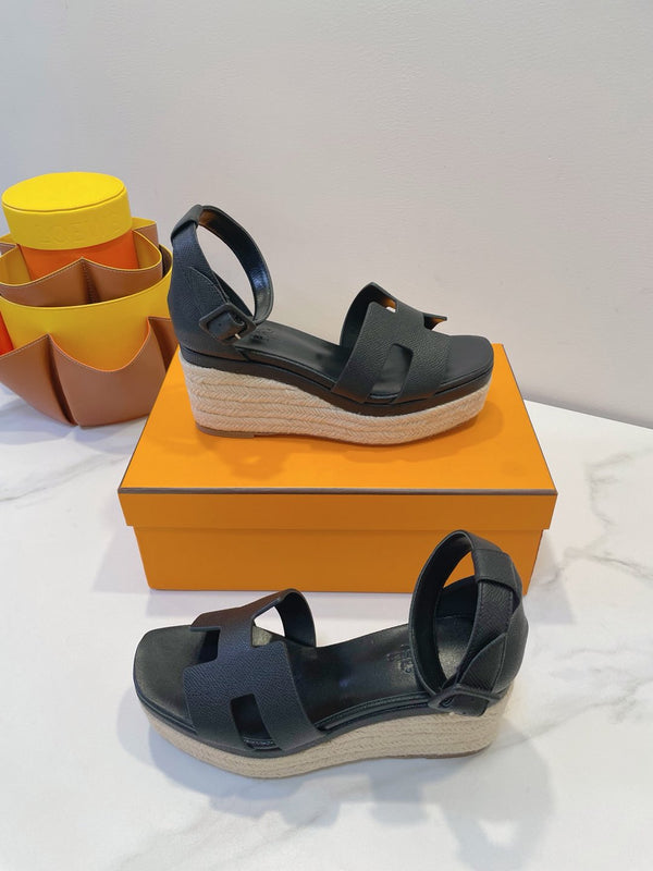 HM Elda espadrille Black Cowhide 212234