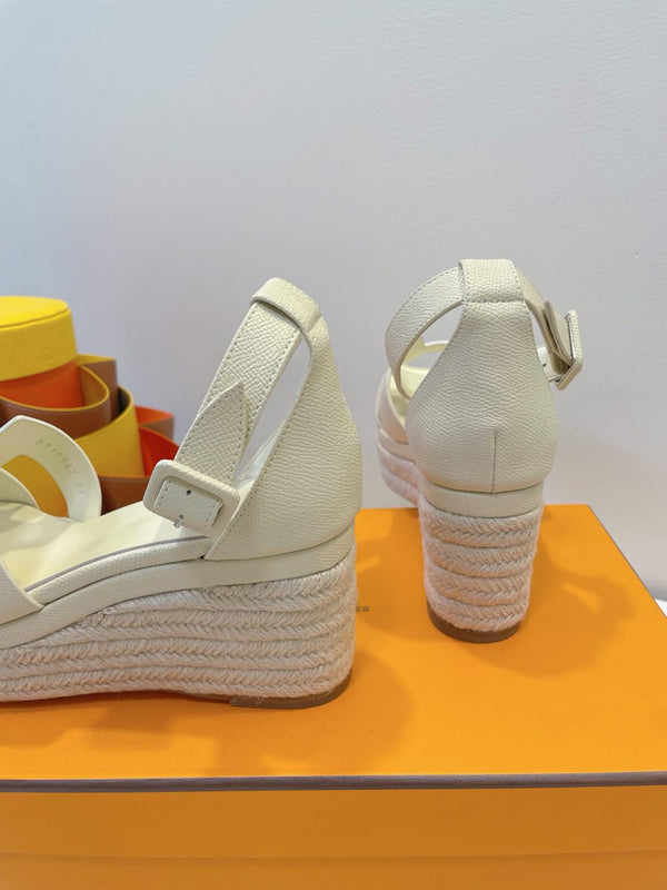 HM Elda espadrille White Cowhide 212235