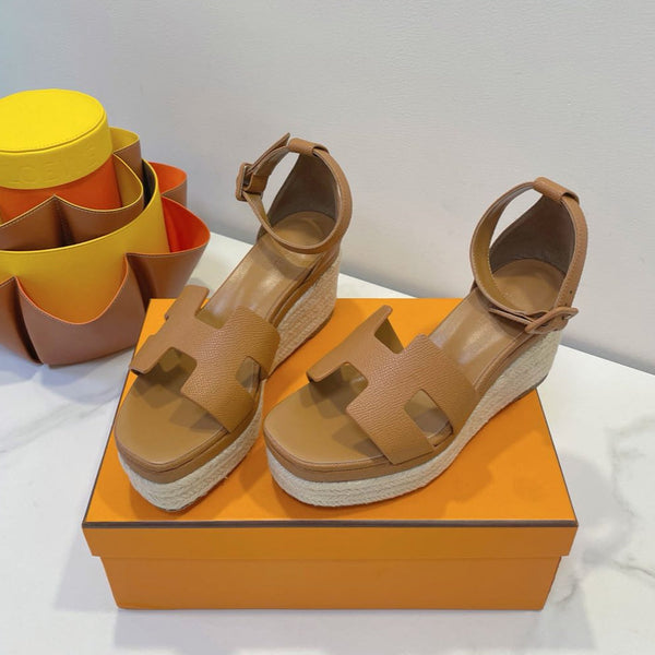 HM Elda espadrille Copper Brown Cowhide 212237