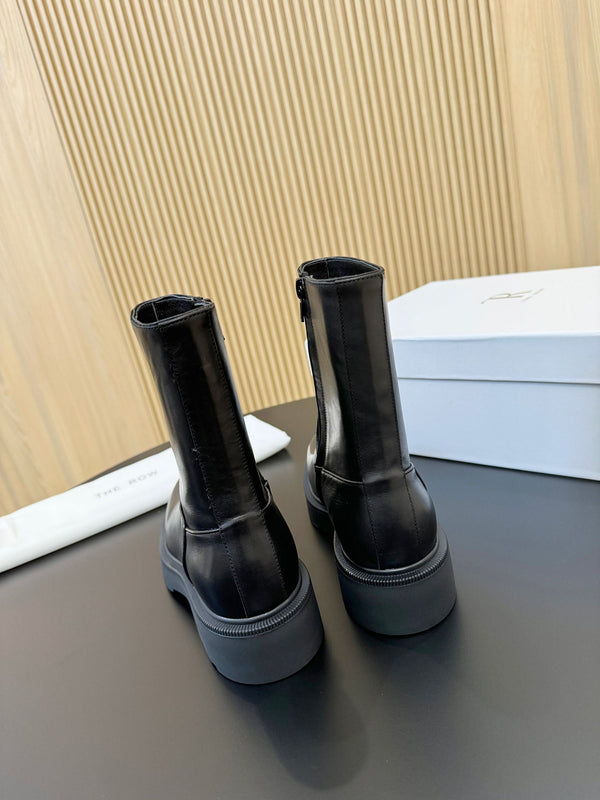 The Row Nobilis Boots Black Cowhide 455863