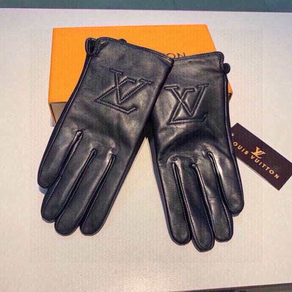 LV GLOVES IN BLACK LAMBSKIN 467961