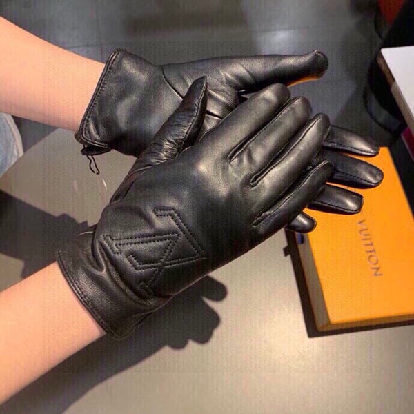 LV GLOVES IN BLACK LAMBSKIN 467961