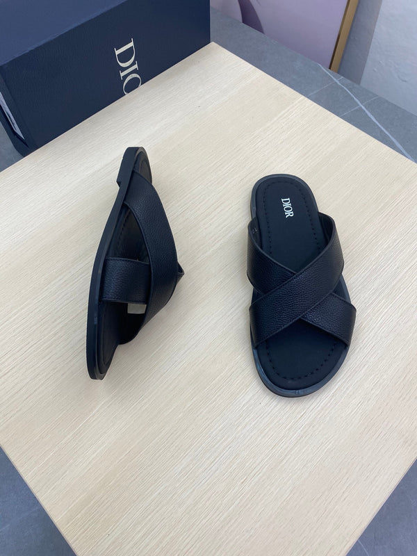 CD ALIAS SANDAL BLACK GRAINED CALFSKIN