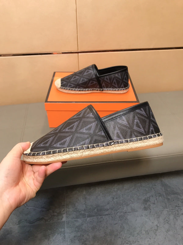 CD PARADISE ESPADRILLE LOAFER BLACK GEOMETRIC JACQUARD