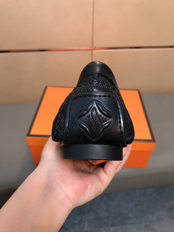 LV LOAFERS IN BLACK DAMIER CALFSKIN