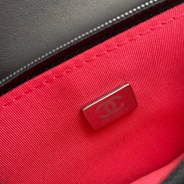 CC 19 Woc 19cm Black Calfskin SIlver Hardware