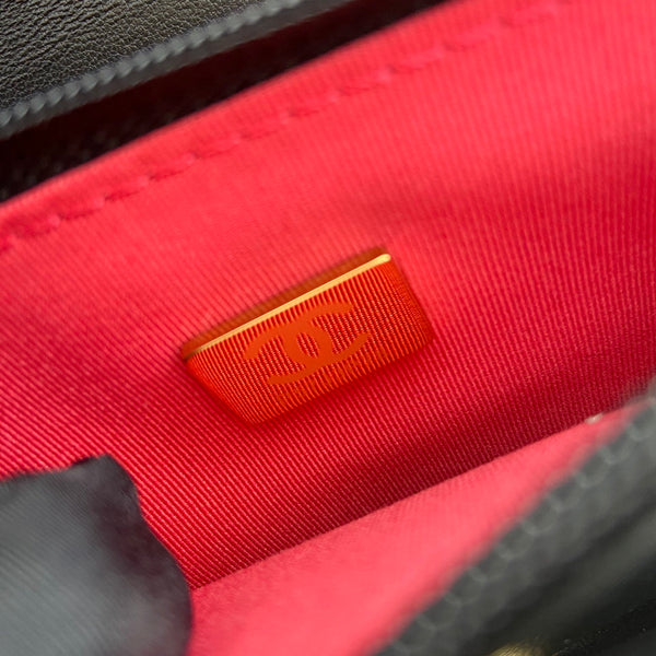 CC 19 Woc 19cm Black Calfskin Gold Hardware