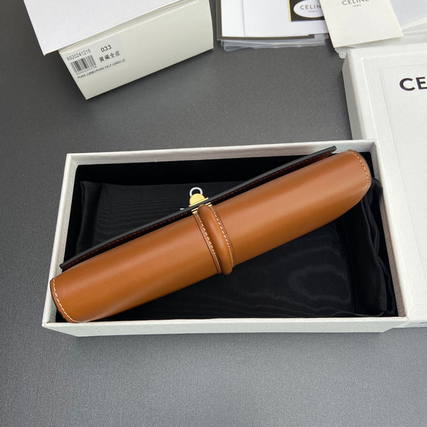 TRIOMPHE Large Wallet 16 Tan Satinated Cowhide