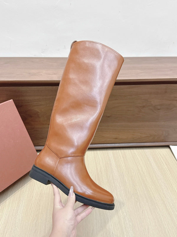 LP Long Boots 20mm Brown Cowhide Sheepskin 447747