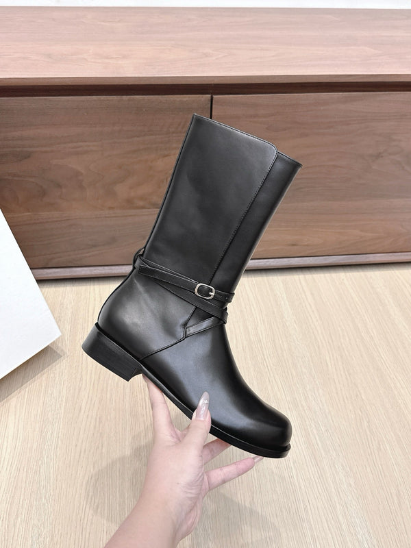 Stivali Jodhpur The Row 25ss 20mm in pelle di vacchetta nera 445427