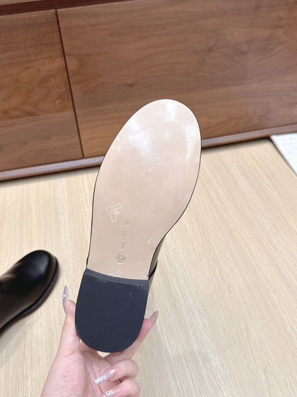 Stivali Jodhpur The Row 25ss 20mm in pelle di vacchetta nera 445427