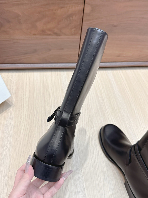 Stivali Jodhpur The Row 25ss 20mm in pelle di vacchetta nera 445427