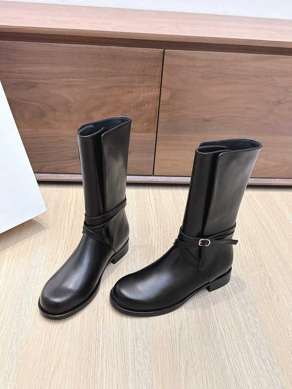 Stivali Jodhpur The Row 25ss 20mm in pelle di vacchetta nera 445427