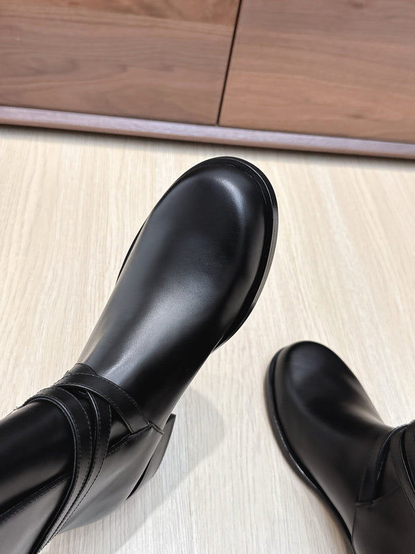 Stivali Jodhpur The Row 25ss 20mm in pelle di vacchetta nera 445427