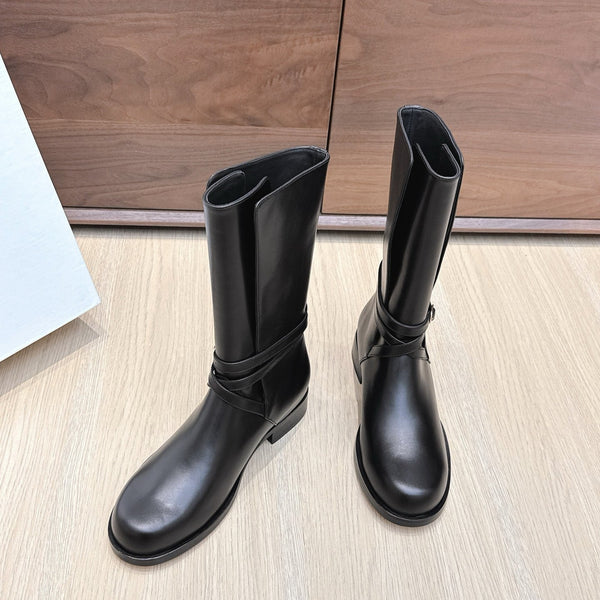 Stivali Jodhpur The Row 25ss 20mm in pelle di vacchetta nera 445427