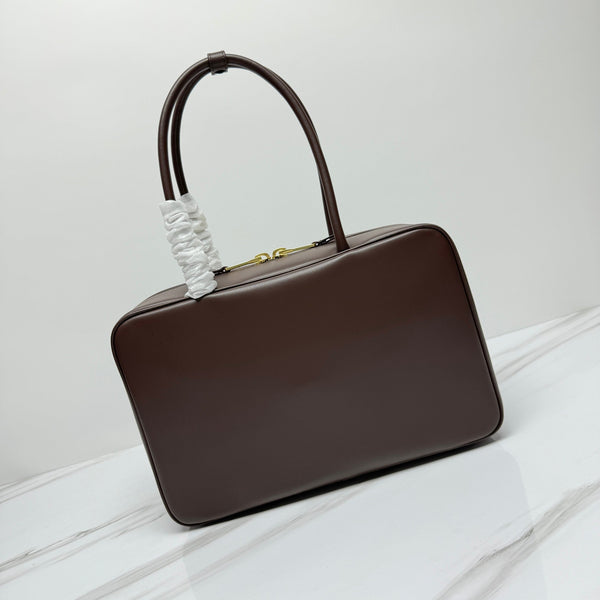 MIU BEAU BAG 34 IN BRIARWOOD CALFSKIN