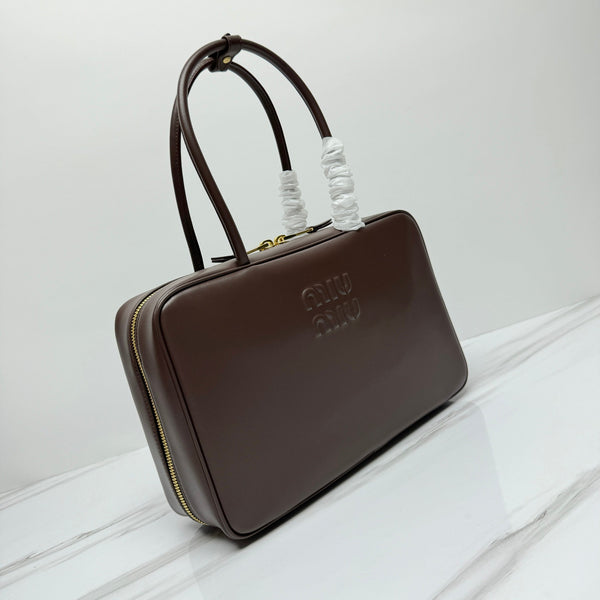 MIU BEAU BAG 34 IN BRIARWOOD CALFSKIN