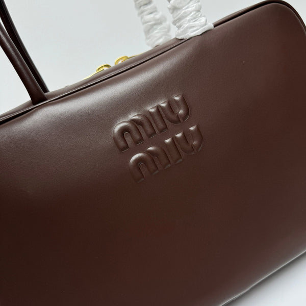 MIU BEAU BAG 34 IN BRIARWOOD CALFSKIN